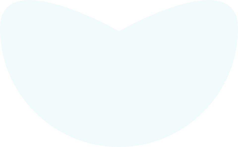 objeto azul transparente formato coração.